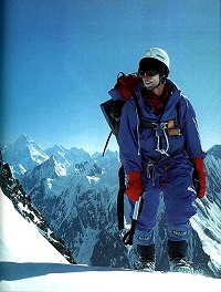 Broad Peak 1984 Kurtyka apres la traversée avec Kukuczka photo Jurek Kukuczka